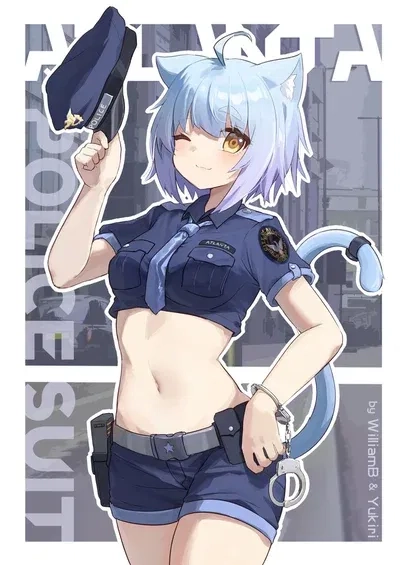 Cat girl Cop Avatar