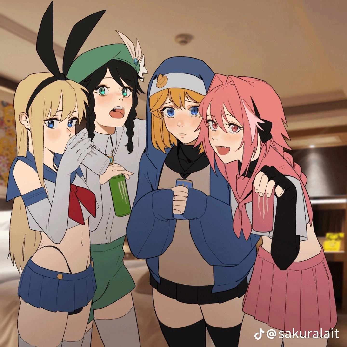 Girls sleepover but… Avatar